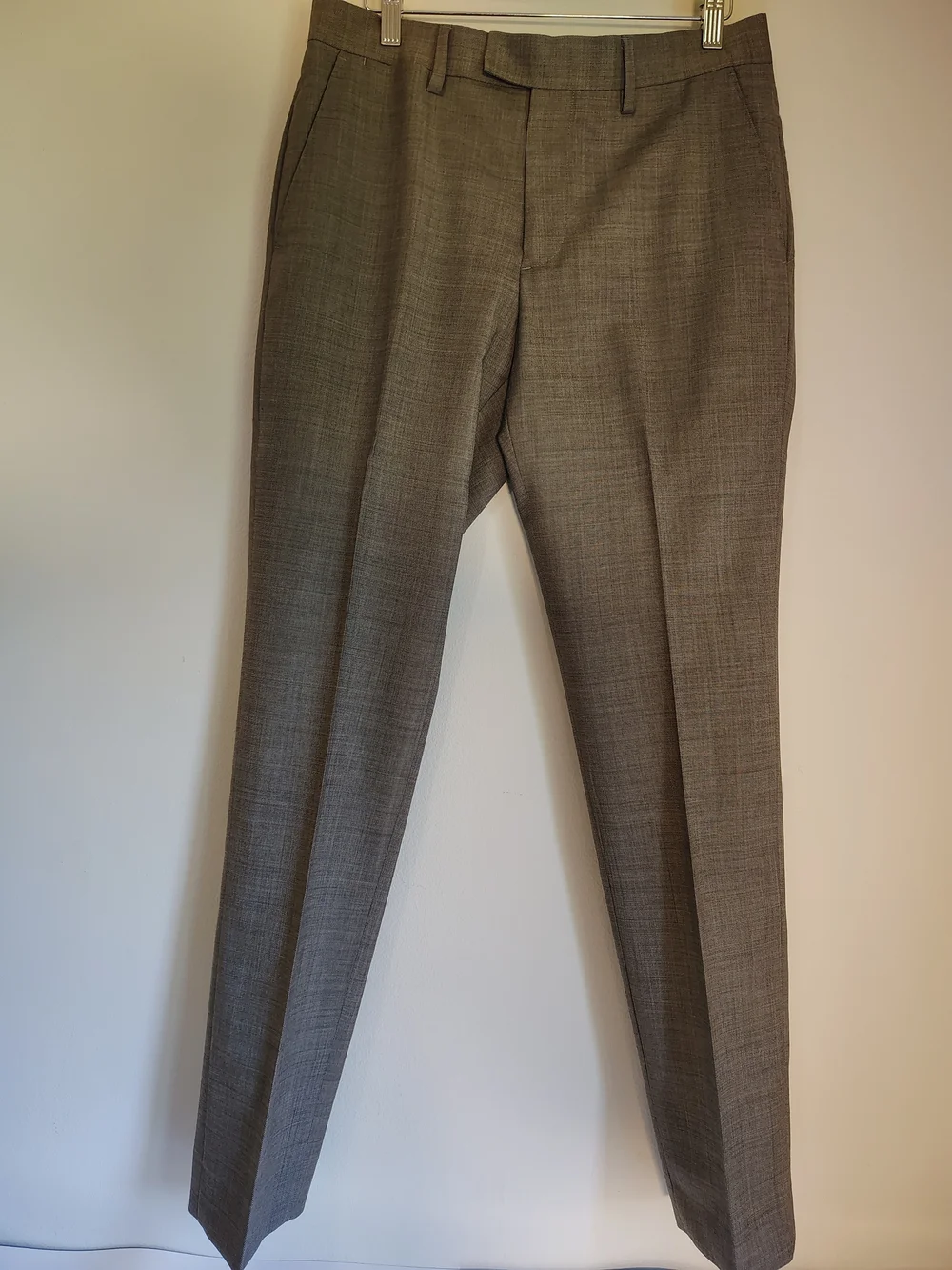 Banana Republic Marzotto Mills Wool Gray/Brownish Mens Slim Fit Pants 30x32